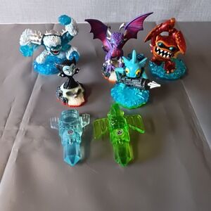 Skylanders Swap Force Trap Team Lot Figures Mini Jini Eye Small Fry Chill Pop